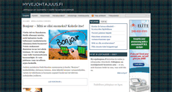 Desktop Screenshot of hyvejohtajuus.fi